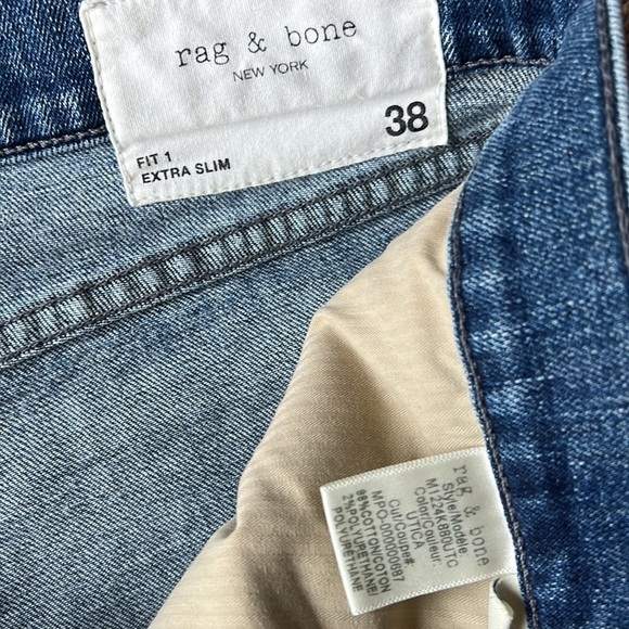 Rag and Bone Fit 1 Extra Slim Jeans in Utica - Picture 9 of 11